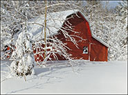 Sternard Barn Snow